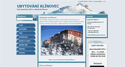 Desktop Screenshot of klinovec365.cz