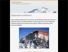 Tablet Screenshot of klinovec365.cz